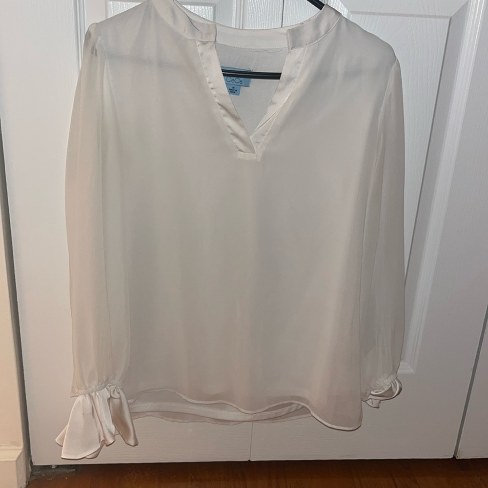 Cece White Blouse